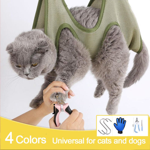 Dog/ Cat Grooming Restraint Bag with Hammock