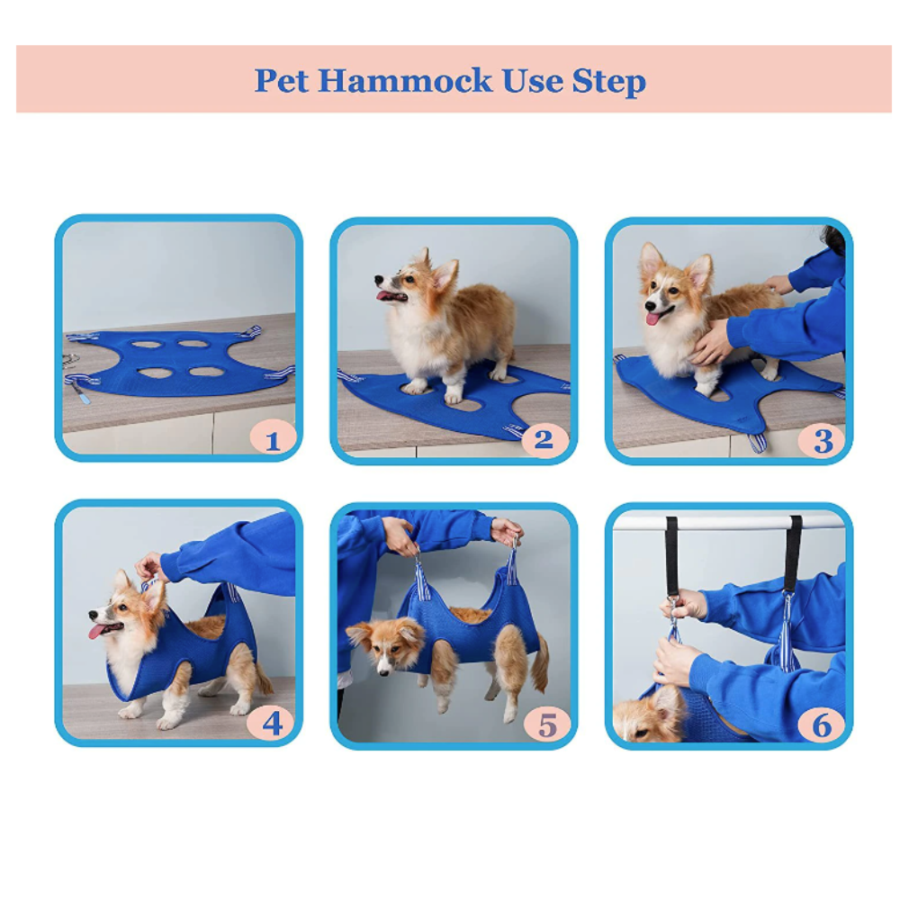 Dog/ Cat Grooming Restraint Bag with Hammock
